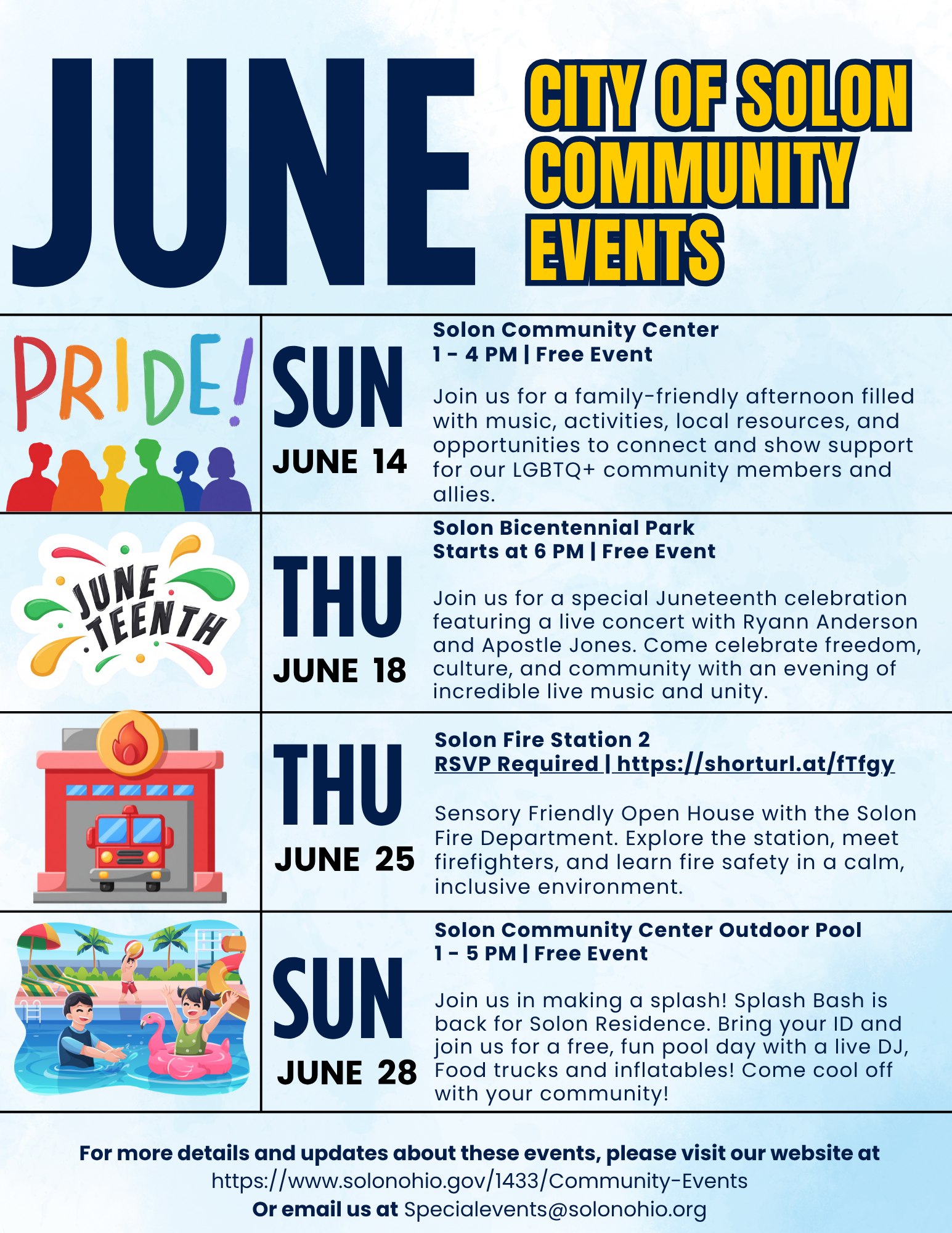 Free Community Events in Solon This June | Solon Ohio News