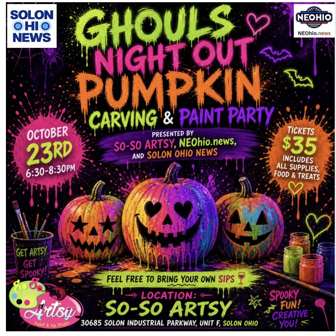 Solon pumpkin carving and paint party set for Oct. 23
